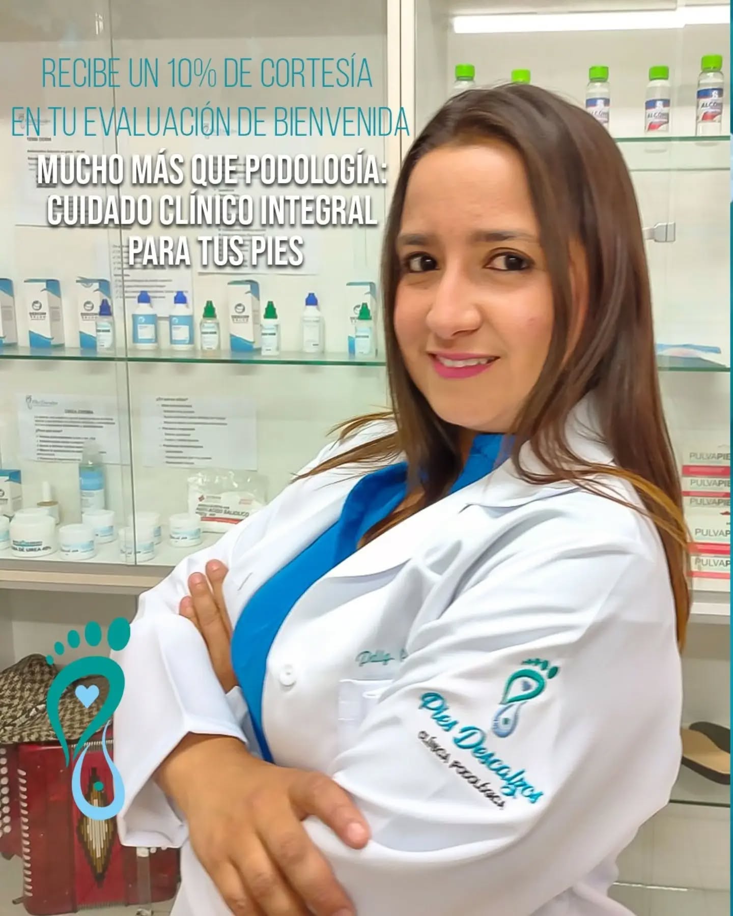 Doctora Yesneidis, Podóloga especialista de Clínica Pies Descalzos